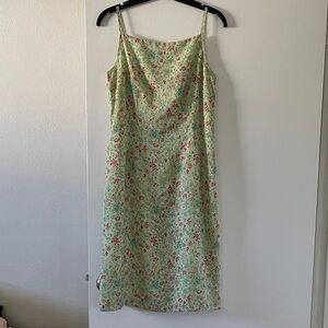 Old Navy Green Floral Dress